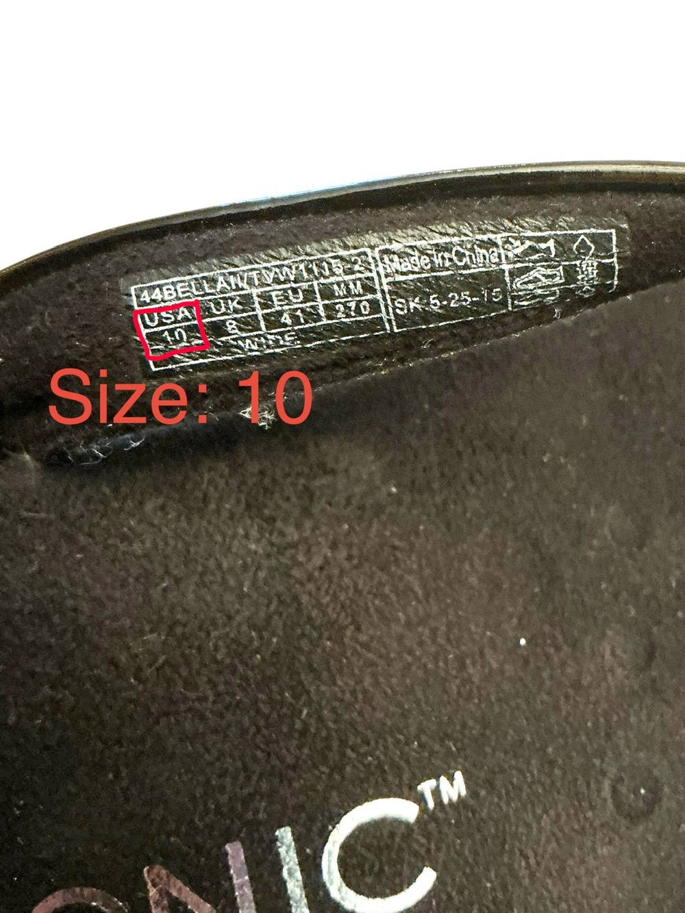 Vionic  Bella II Black Patent Bow Toe-Post Thong Slip on Ortho Sandal Sz-10 Wide - Picture 15 of 15